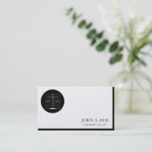 弁護士弁護士の法律事務所プラチナ紙 名刺 (スタンド正面)