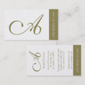 弁護士弁護士の法的カウンセラーの法律事務所のオフィス 名刺 (正面/裏面)