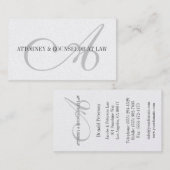 弁護士弁護士の法的カウンセラーの法律事務所のオフィス 名刺 (正面/裏面)