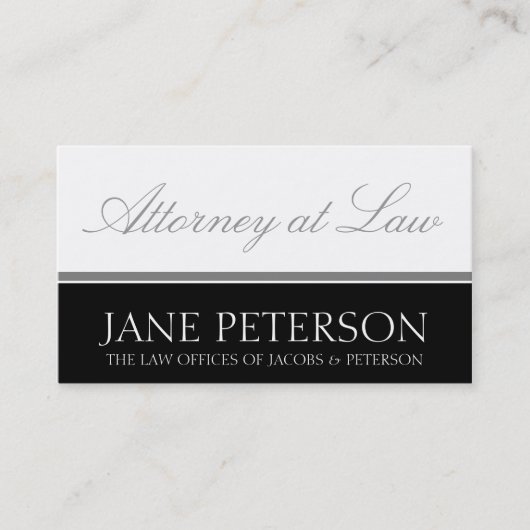 弁護士弁護士の法的カウンセラーの法律事務所のオフィス 名刺 (正面)