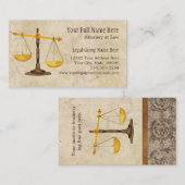 弁護士弁護士の法的練習の裁判官の記号 名刺 (正面/裏面)