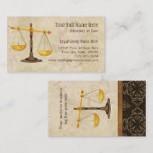 弁護士弁護士の法的練習の裁判官の記号 名刺 (正面/裏面)