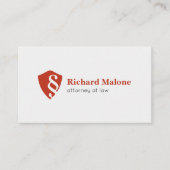 弁護士弁護士の盾のロゴの名刺 名刺 (正面)