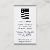 弁護士弁護士の移住の帰化の法律 名刺 (裏面)