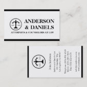 弁護士弁護士の飛行機航空会社の航空法の会社 名刺 (正面/裏面)
