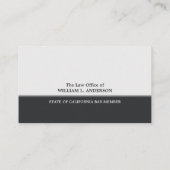 弁護士弁護士の(灰色の)専門の名刺 名刺 (裏面)