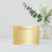 弁護士弁護士エレガント金ゴールドテンプレート法律事務所 名刺 (スタンド正面)