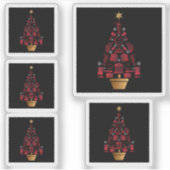 弁護士弁護士クリスマスツリー シール (正面)