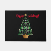 弁護士弁護士クリスマスツリー ドアマット (正面)