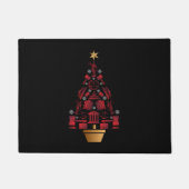 弁護士弁護士クリスマスツリー ドアマット (正面)