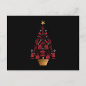 弁護士弁護士クリスマスツリー ポストカード (正面)