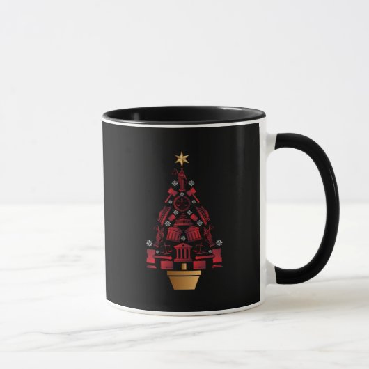 弁護士弁護士クリスマスツリー マグカップ (右)