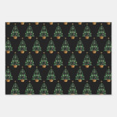 弁護士弁護士クリスマスツリー ラッピングペーパーシート (正面)