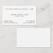 弁護士弁護士シンプルプロフェッショナル 名刺 (正面/裏面)
