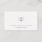 弁護士弁護士シンプル法と法エレガント務的規模 名刺 (正面)