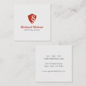 弁護士弁護士シールドロゴ名刺 スクエア名刺 (正面/裏面)