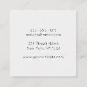 弁護士弁護士シールドロゴ名刺 スクエア名刺 (裏面)