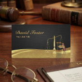 弁護士弁護士ジャスティスエレガントブラック金ゴールドダマスク 名刺