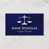 弁護士弁護士ジャスティススケール男らし 名刺 (正面)