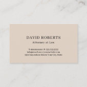 弁護士弁護士スケールオブジャスティスダークグレー 名刺 (裏面)