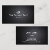 弁護士弁護士ダークレザープロフェッショナル 名刺 (正面/裏面)