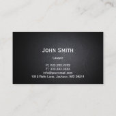 弁護士弁護士ダークレザープロフェッショナル 名刺 (裏面)