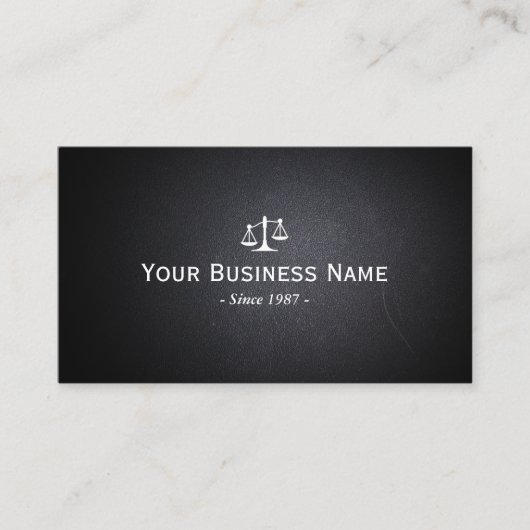 弁護士弁護士ダークレザープロフェッショナル 名刺 (正面)