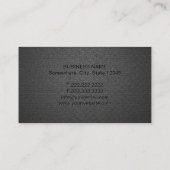 弁護士弁護士トレンディーカーボンブラックプロフェッショナル 名刺 (裏面)