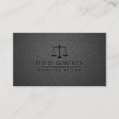 弁護士弁護士トレンディーカーボンブラックプロフェッショナル 名刺 (正面)