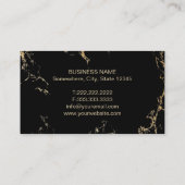 弁護士弁護士トレンディーターコイズ&金ゴールド 名刺 (裏面)