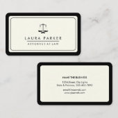 弁護士弁護士ブラックスケールプロフェッショナル 名刺 (正面/裏面)