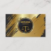 弁護士弁護士ブラック&ゴールデンスケールプロフェッショナル 名刺 (正面)