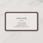 弁護士弁護士プレーンラウンドコーナー 名刺 (裏面)