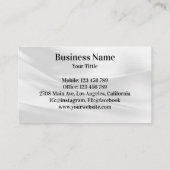 弁護士弁護士プロフェッショナルバックアンドホワイト 名刺 (裏面)