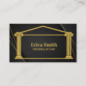 弁護士弁護士プロフェッショナルバックアンド金ゴールド 名刺 (正面)