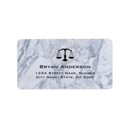 弁護士弁護士マーブル住所 シール (正面)