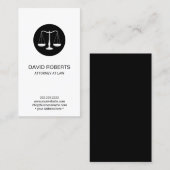 弁護士弁護士ミニマリストはかりで測アイコン 名刺 (正面/裏面)