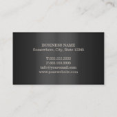弁護士弁護士モダンエレガントダークメタル 名刺 (裏面)