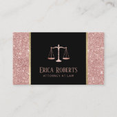 弁護士弁護士モダンバラ金ゴールドグリッター 名刺 (正面)