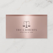 弁護士弁護士モダンバラ金ゴールドメタリック 名刺 (正面)