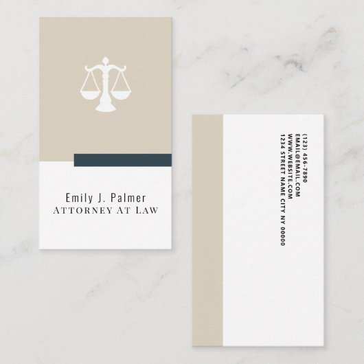 弁護士弁護士モダン名刺 名刺 (正面/裏面)