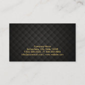 弁護士弁護士ラグジュアリー金ゴールド ストライプの 名刺 (裏面)