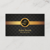 弁護士弁護士ラグジュアリー金ゴールド ストライプの 名刺 (正面)