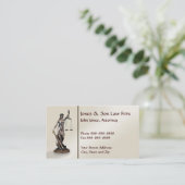 弁護士弁護士レディージャスティスビジネスカード 名刺 (スタンド正面)