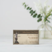 弁護士弁護士レディージャスティスビジネスカード 名刺 (スタンド正面)