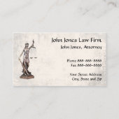 弁護士弁護士レディージャスティスビジネスカード 名刺 (正面)