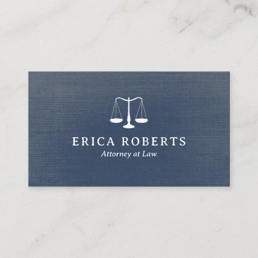 弁護士弁護士ヴィンテージブルーリネン法律事務所 名刺 (正面)