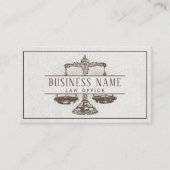 弁護士弁護士ヴィンテージ規模 名刺 (正面)