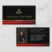 弁護士弁護士写真モダンプロフェッショナル 名刺 (正面/裏面)