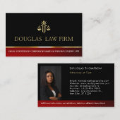 弁護士弁護士写真モダンプロフェッショナル 名刺 (正面/裏面)